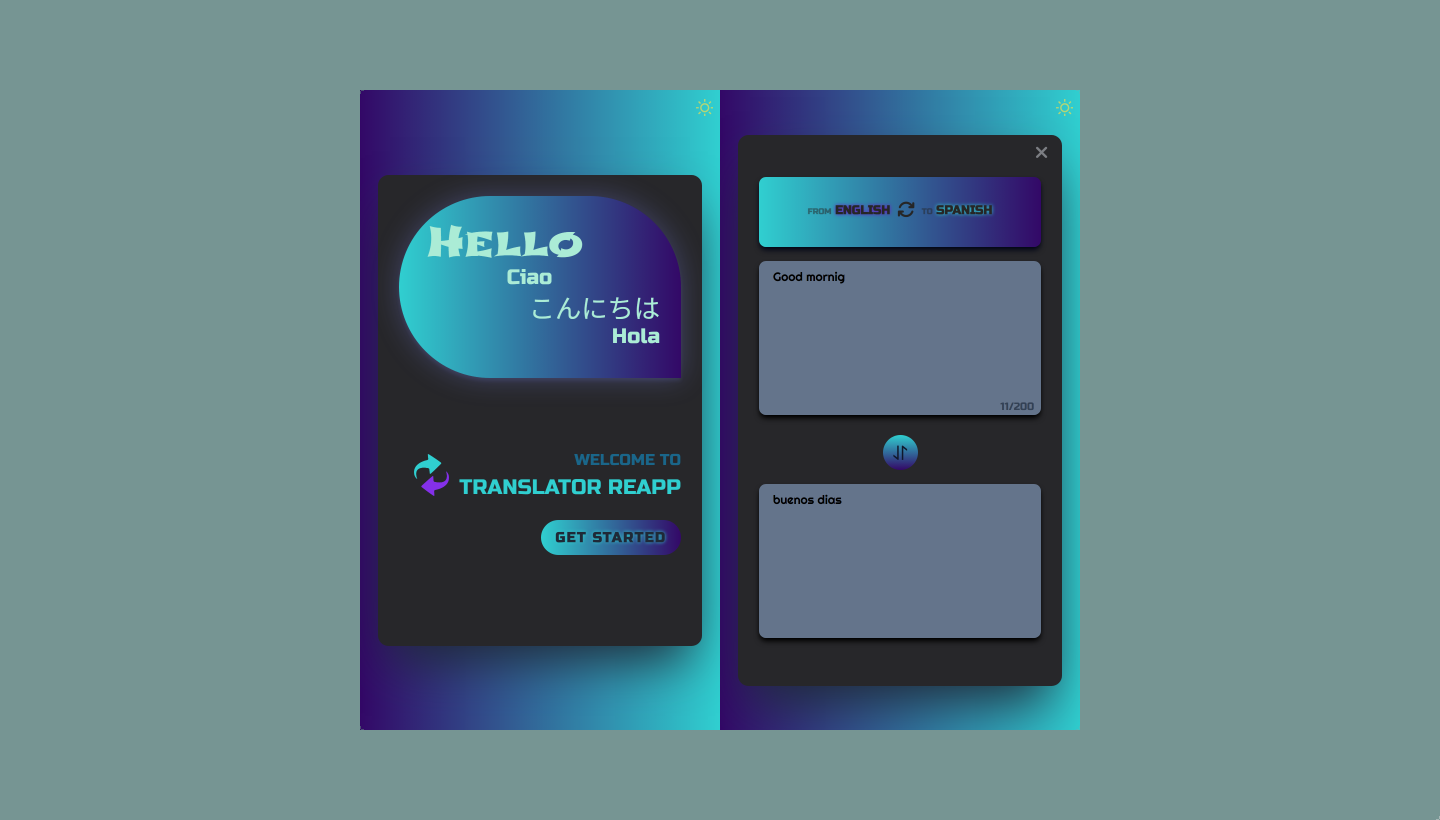 Translator Reapp App